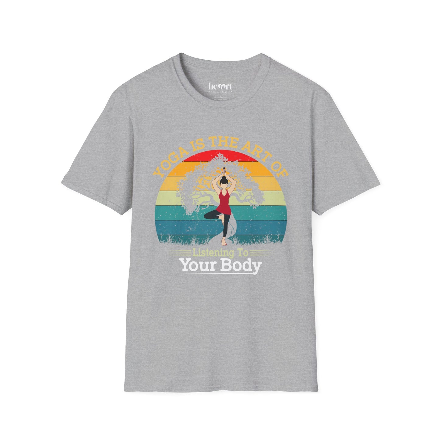 Yoga Is the Art of Listening to Your Body – Inspirational Yoga T-Shirt 🧘✨