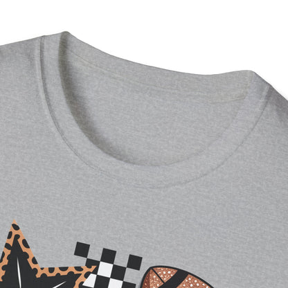 Game Day Leopard Football Tee – Women's & Men's Football Graphic T-Shirt