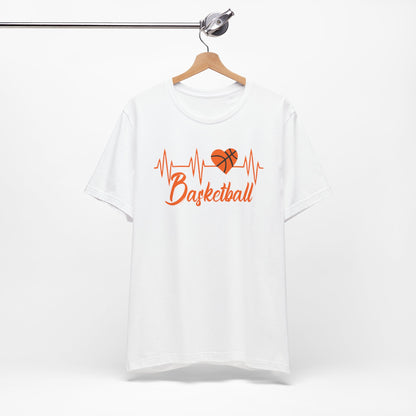 Born To Play Basketball funny Heartbeat Basketball T-Shirt