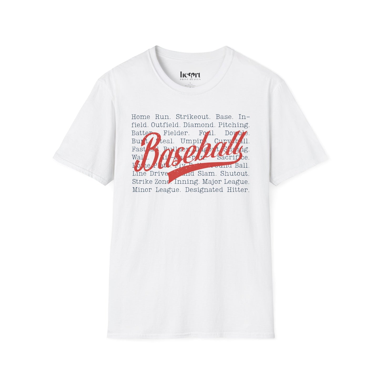 Baseball Passion Typography T-Shirt ⚾ – Vintage-Inspired Baseball Tee for Players & Fans