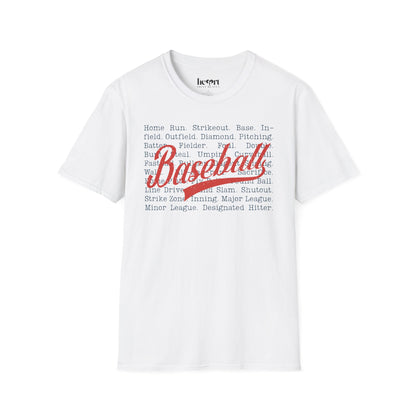 Baseball Passion Typography T-Shirt ⚾ – Vintage-Inspired Baseball Tee for Players & Fans