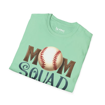 Mom Squad Baseball T-Shirt ⚾🌸 – Game Day Tee for Proud Baseball Moms