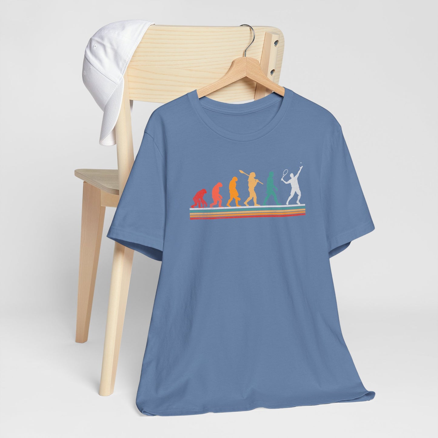 Evolution -Playing-Tennis-T-Shirt