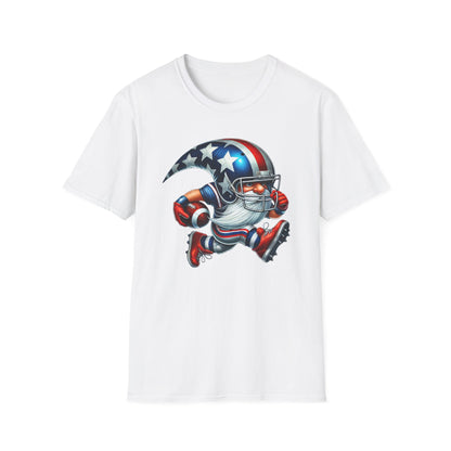 American Flag Gnome Football T‑Shirt – Unisex Fit