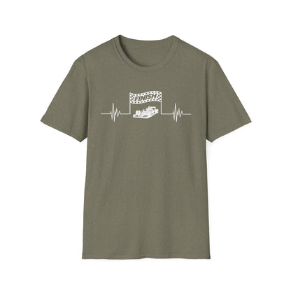 F1 Heartbeat Finish Line T-Shirt – Formula 1 Racing Fan Shirt