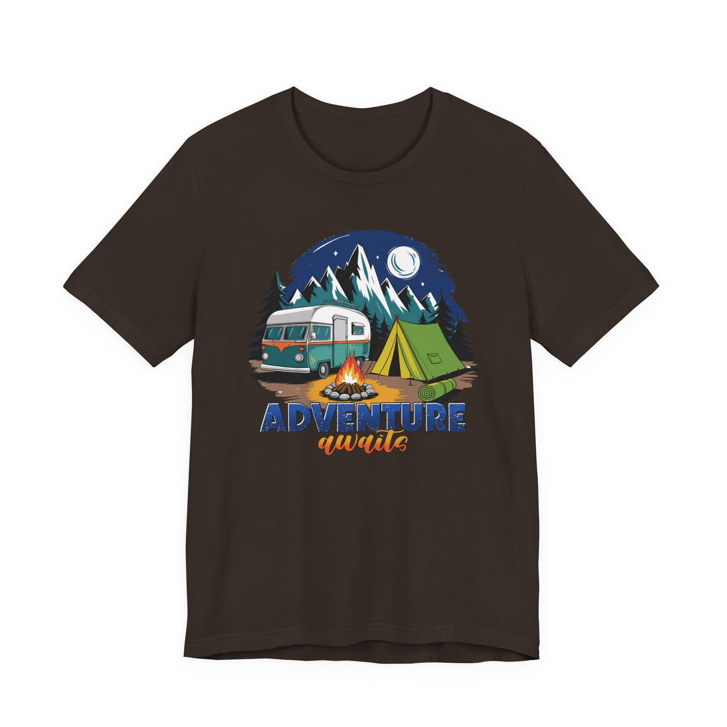 Adventure Awaits Camping T-Shirt – Scenic Nature Tee for Wanderers & RV Travelers