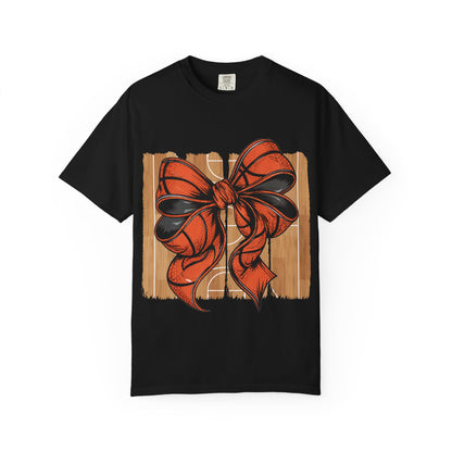 Basketball Bow T-Shirt 🏀 | Team Mom Game Day Tee