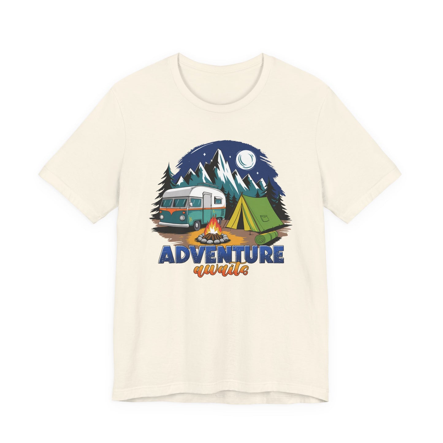 Adventure Awaits Camping T-Shirt – Scenic Nature Tee for Wanderers & RV Travelers