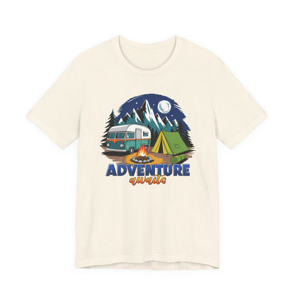 Adventure Awaits Camping T-Shirt – Scenic Nature Tee for Wanderers & RV Travelers