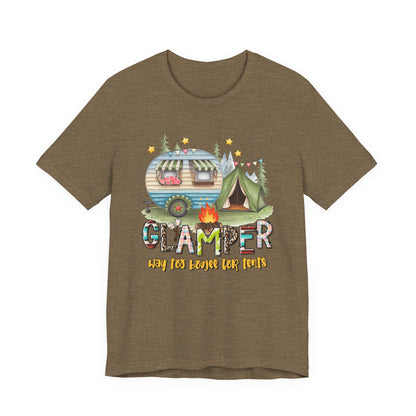 Glamper Way too Boujee for Tents T-shirt