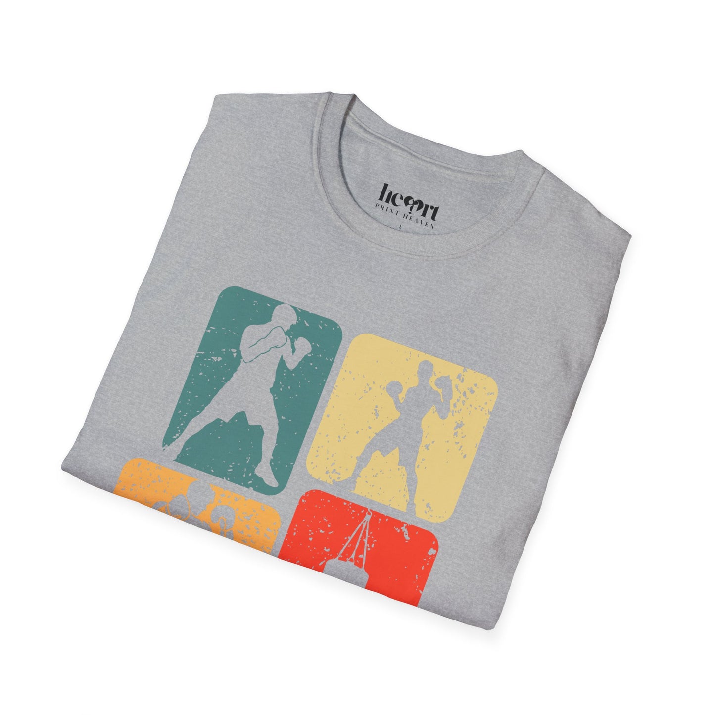 Dynamic Boxing Collage T-Shirt – Unique Graphic Tee for Boxing Enthusiasts 🥊