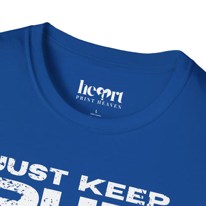 Just Keep Running Women's T-Shirt – Motivational Running Apparel for Active Women