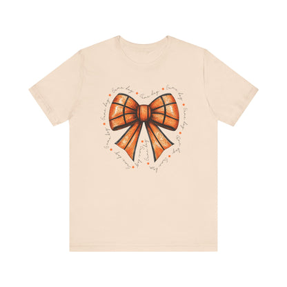 Game Day Bow Basketball T-shirt