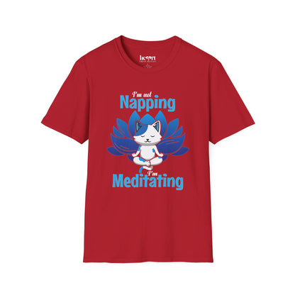 I'm Not Napping, I'm Meditating – Funny Mindfulness T-Shirt 🧘‍♂️✨