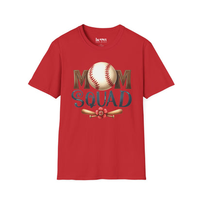 Mom Squad Baseball T-Shirt ⚾🌸 – Game Day Tee for Proud Baseball Moms