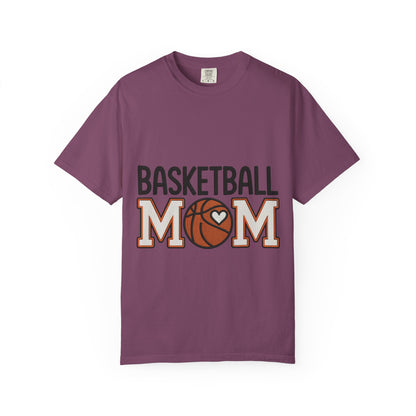 Basketball Mom Faux Embroidery T-Shirt 🏀 | Game Day Sports Mom Tee