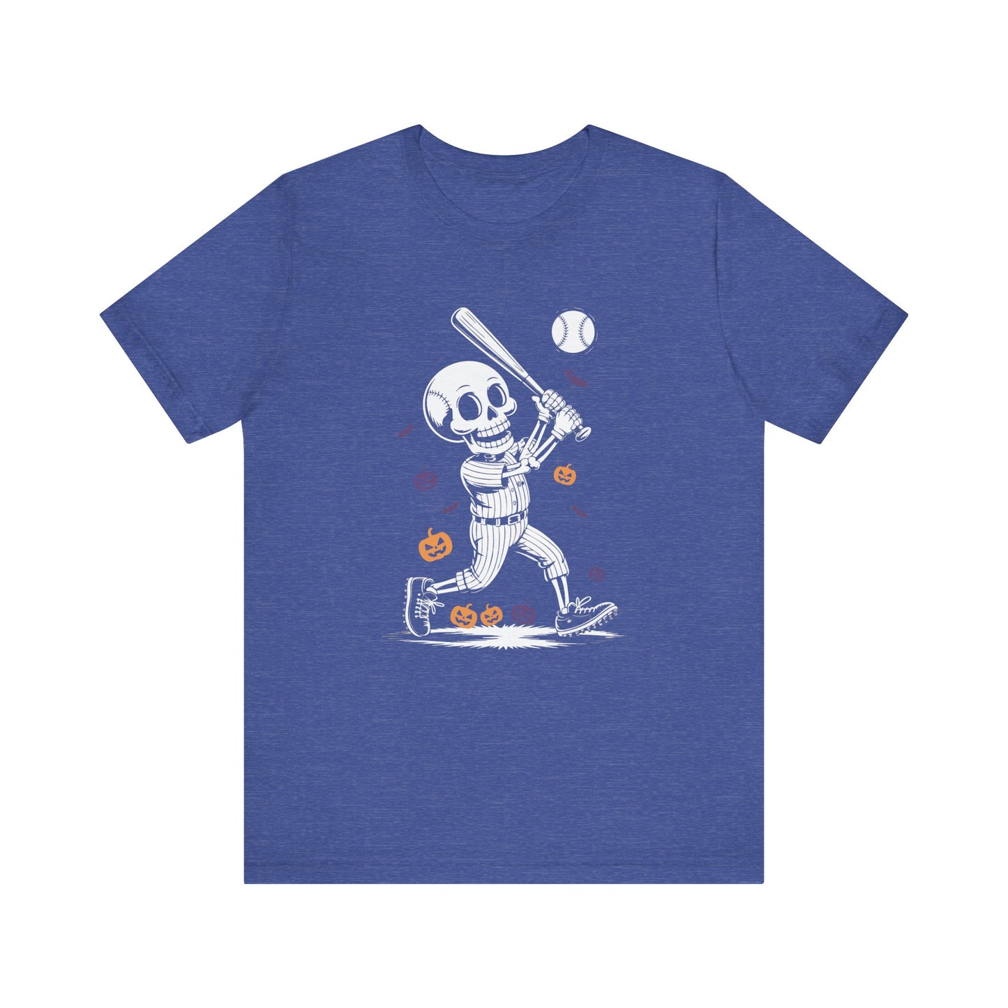 Skeleton Halloween Baseball T-shirt