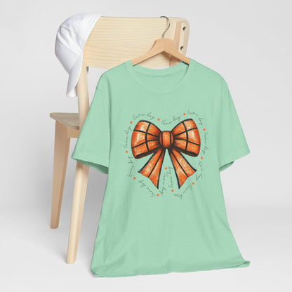 Game Day Bow Basketball T-shirt