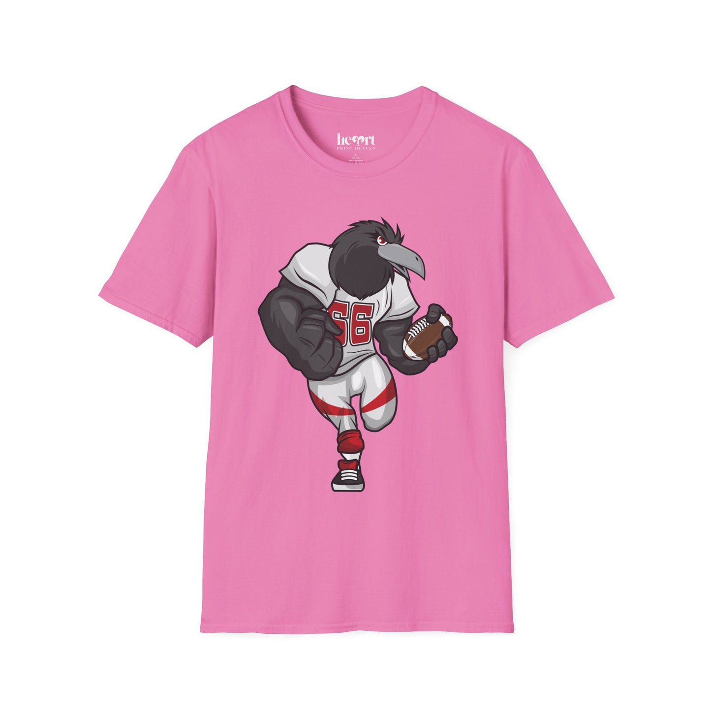 Black Crow Football Mascot T-Shirt – Fierce American Football Fan Apparel 🏈🦅