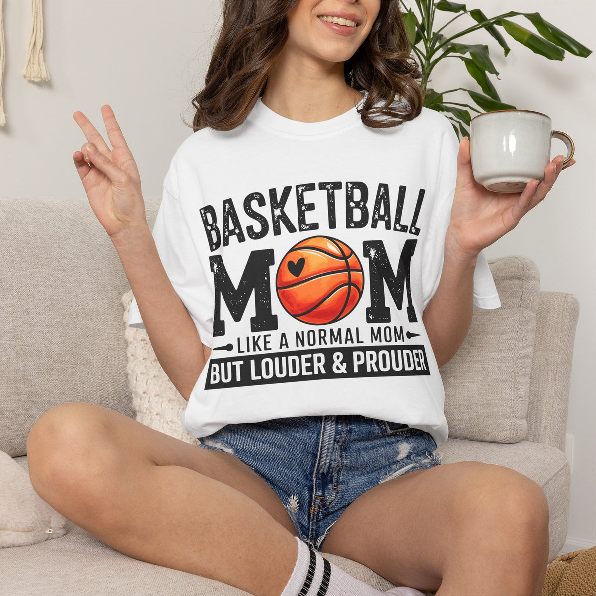 Basketball Mom Like A Normal Mom T-Shirt 🏀 | But Louder & Prouder Tee