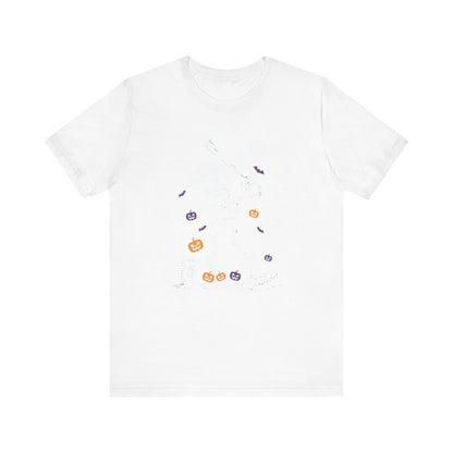 Skeleton Halloween Baseball T-shirt