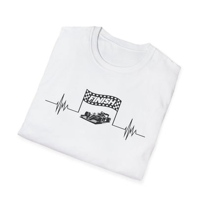 F1 Heartbeat Finish Line T-Shirt – Formula 1 Racing Fan Shirt