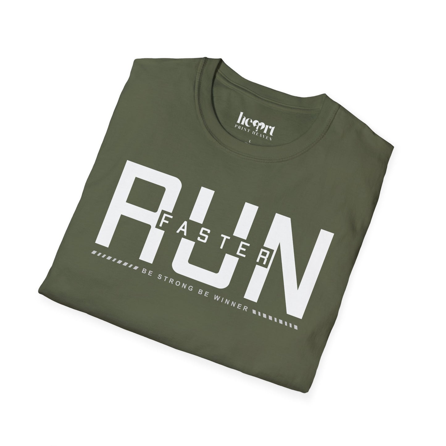 Run Faster Be Strong Be Winner T-Shirt – Motivational Running Shirt for Athletes & Runners