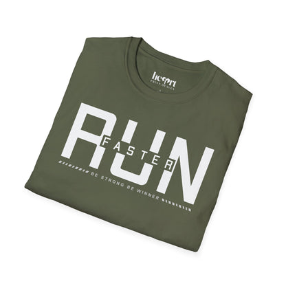 Run Faster Be Strong Be Winner T-Shirt – Motivational Running Shirt for Athletes & Runners
