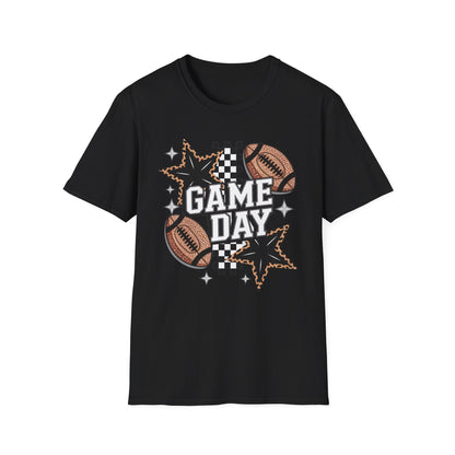 Game Day Leopard Football Tee – Women's & Men's Football Graphic T-Shirt