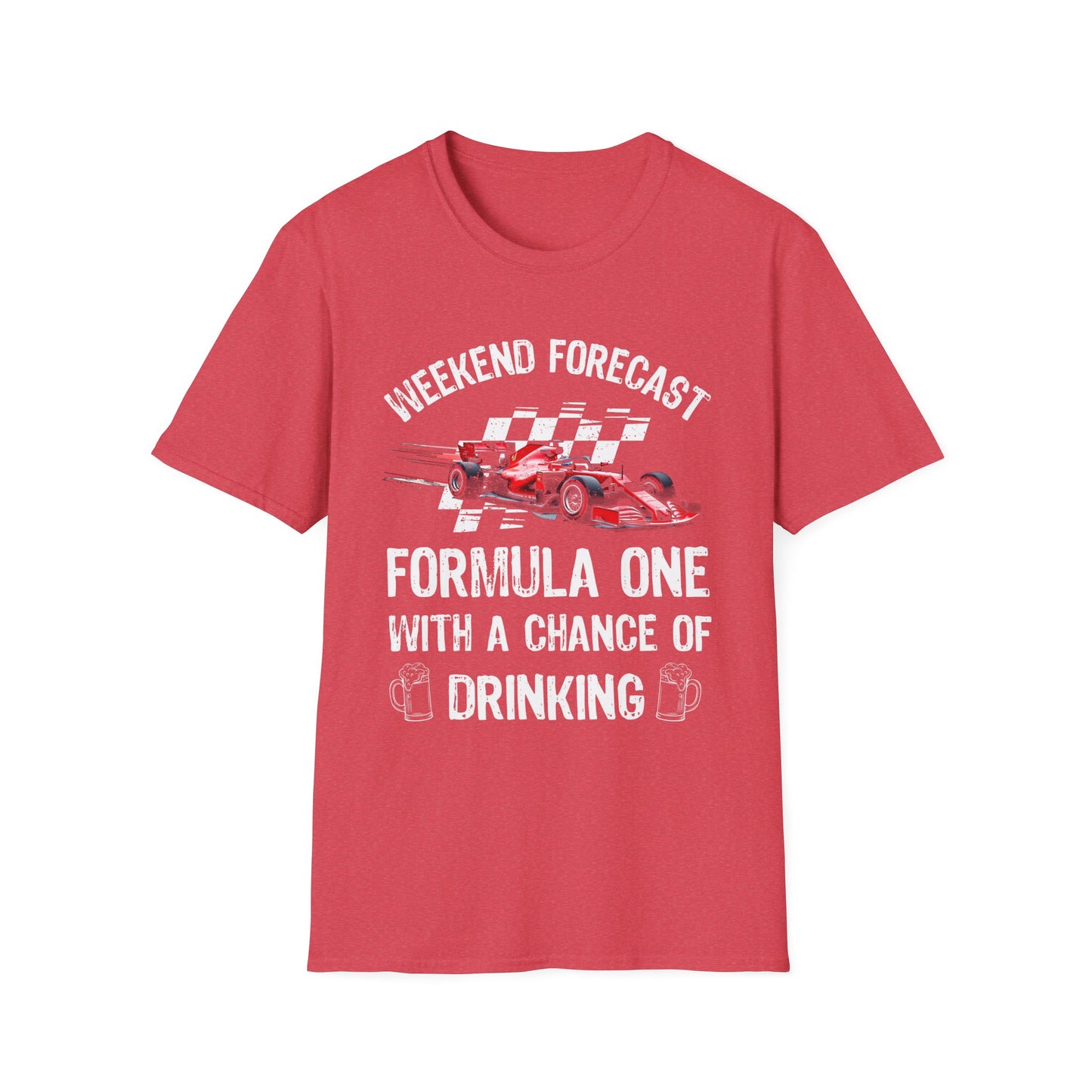 F1 Weekend Forecast Tee – Formula 1 & Beer Sports Graphic T‑Shirt