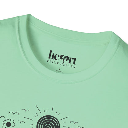 Yoga Doodle Lettering – Artistic & Meditative T-Shirt 🧘‍♀️✨