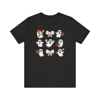 Cute Baseball Ghosts Halloween Spooky T-shirt