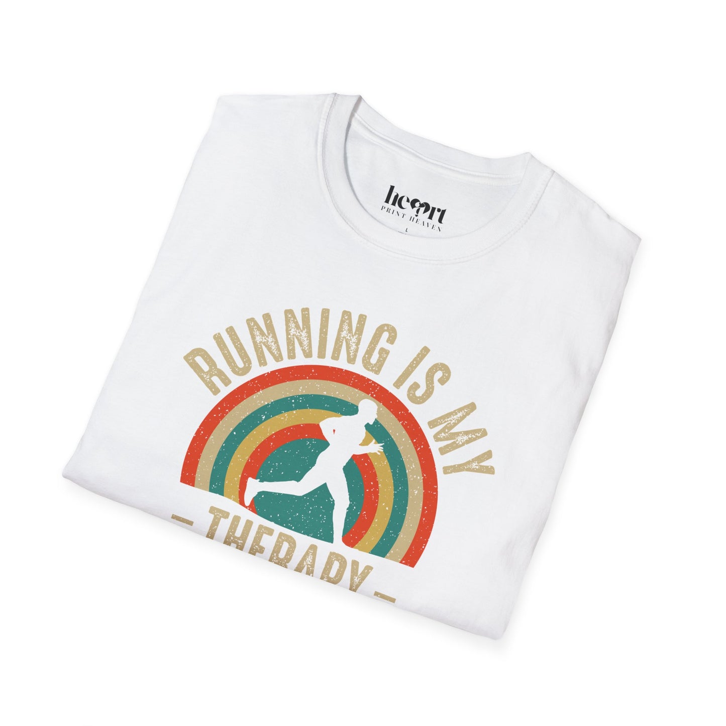 Running Is My Therapy T-Shirt – Motivational Shirt for Runners
