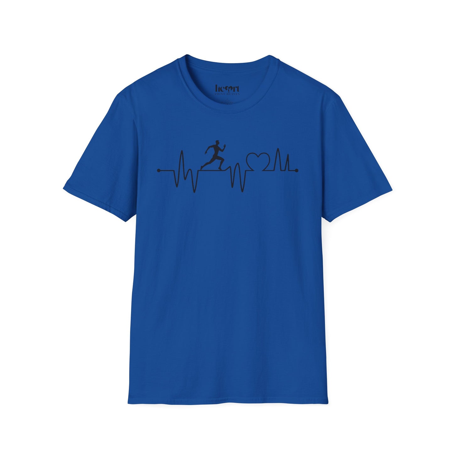 Runner’s Heartbeat T-Shirt – Running Enthusiast Shirt for Marathon & Fitness Lovers