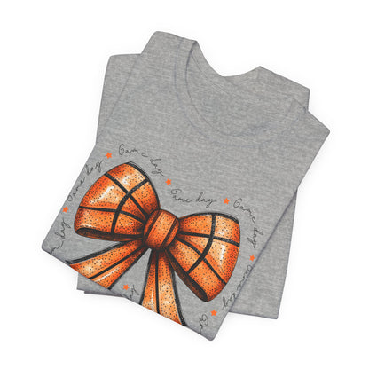 Game Day Bow Basketball T-shirt