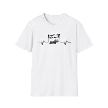 F1 Heartbeat Finish Line T-Shirt – Formula 1 Racing Fan Shirt
