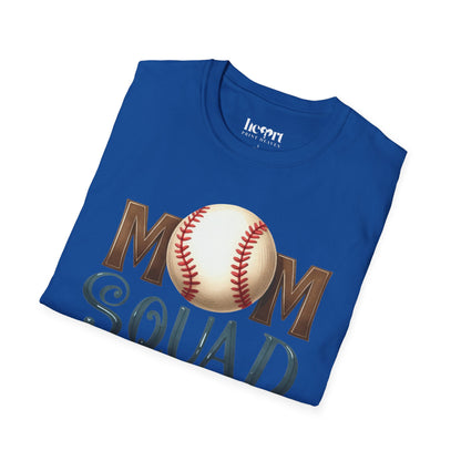 Mom Squad Baseball T-Shirt ⚾🌸 – Game Day Tee for Proud Baseball Moms