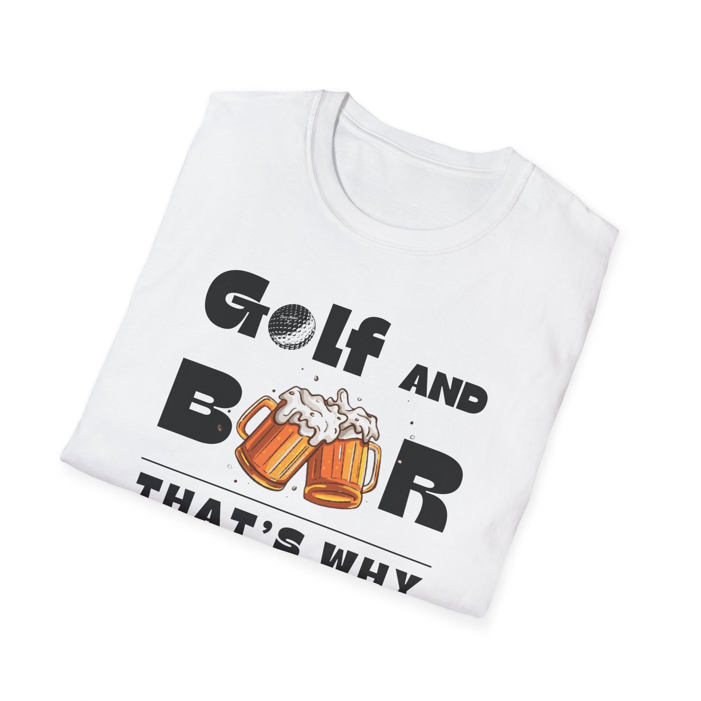 Golf & Beer Tee – Funny Golf Humor Sports Graphic T-Shirt