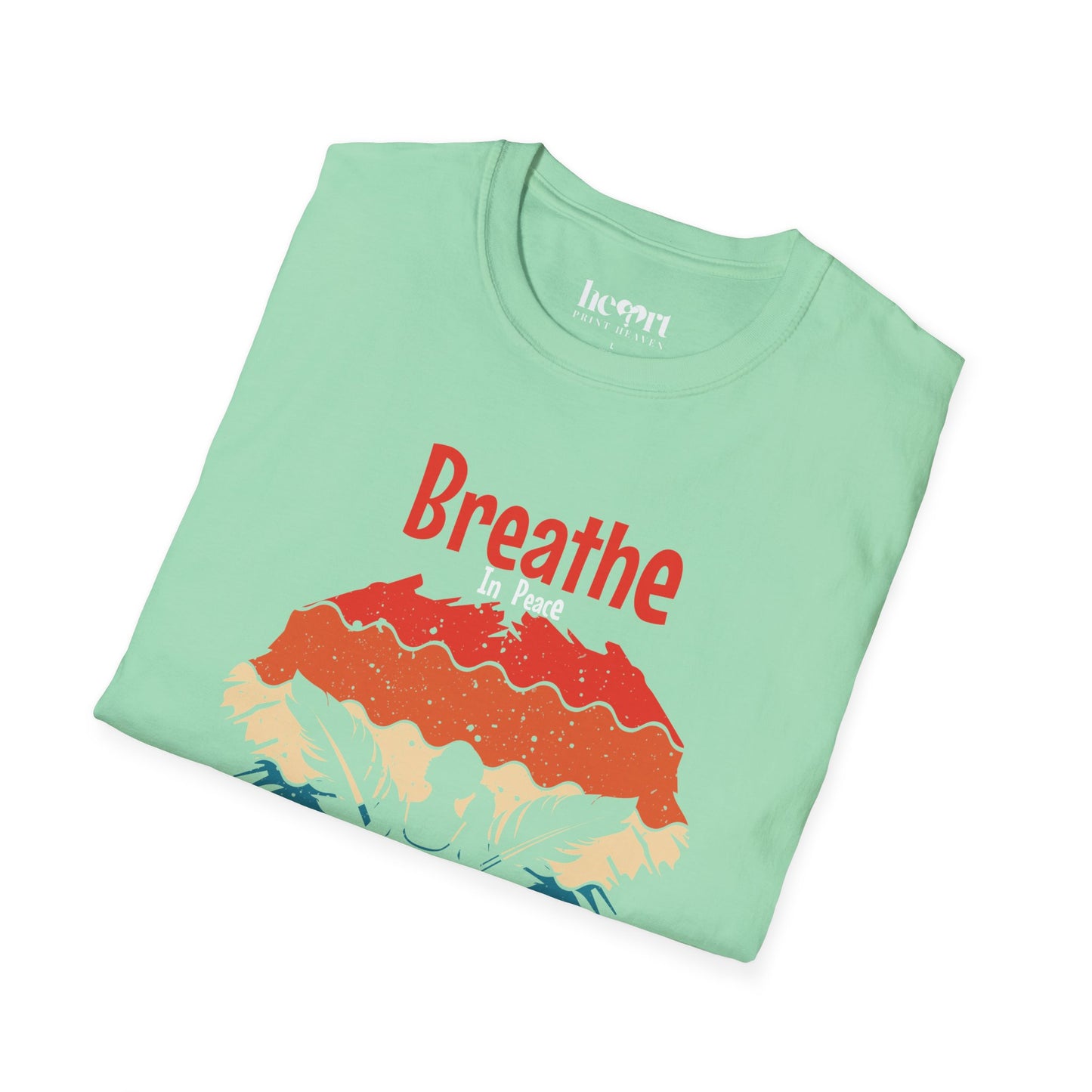 Breathe In Peace Breathe Out Stress T-Shirt – Yoga & Mindfulness Tee for Relaxation 🌿