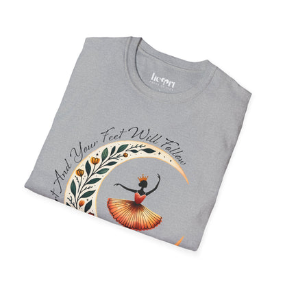Inspirational 'Dance with Your Heart' T-Shirt – Motivational Dance Apparel for Enthusiasts 💃