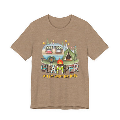 Glamper Way too Boujee for Tents T-shirt