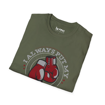 I Always Put My Boxing First T-Shirt – Perfect for Dedicated Boxing Enthusiasts 🥊