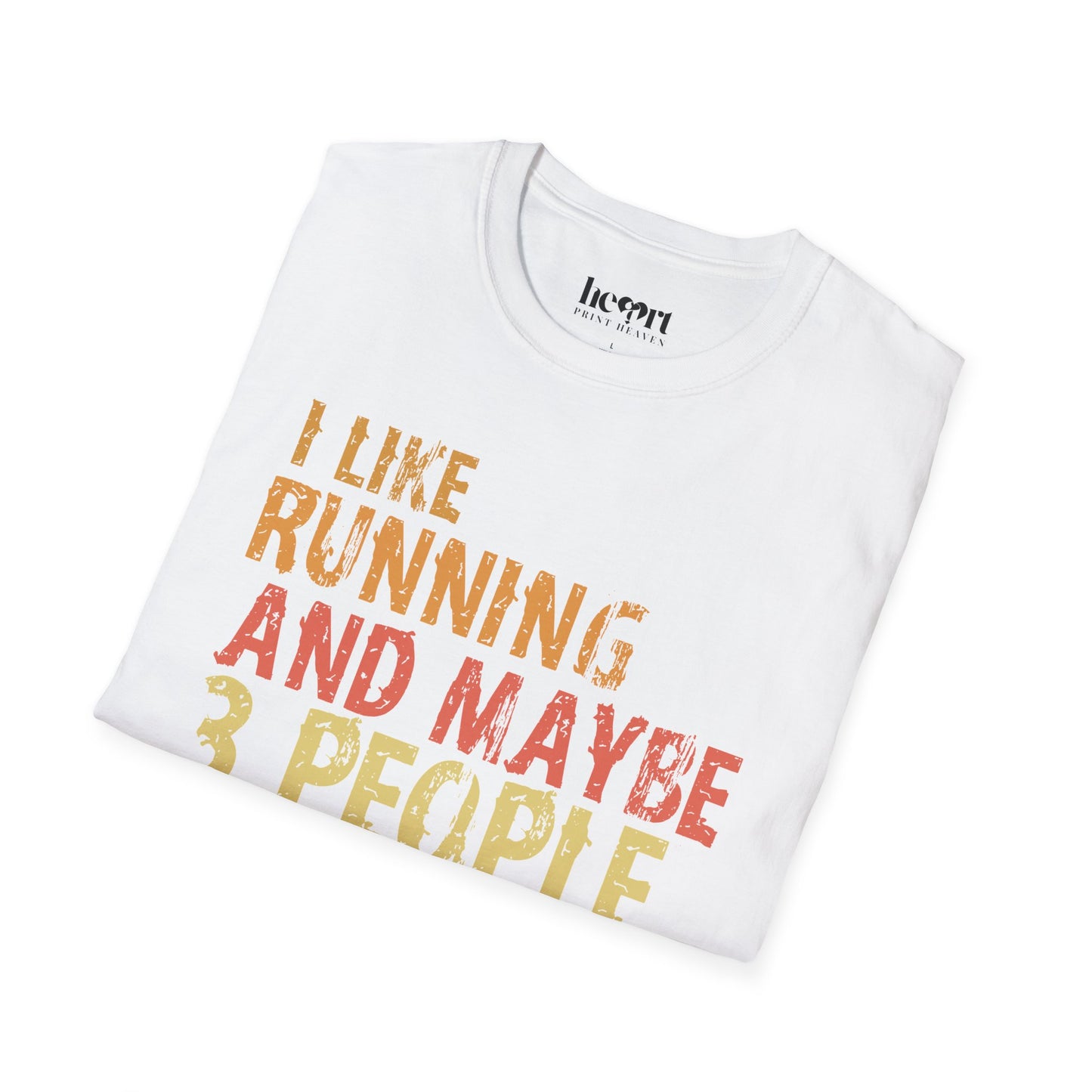 I Like Running And Maybe 3 People – Introvert Runner Tee – Funny Running T-Shirt