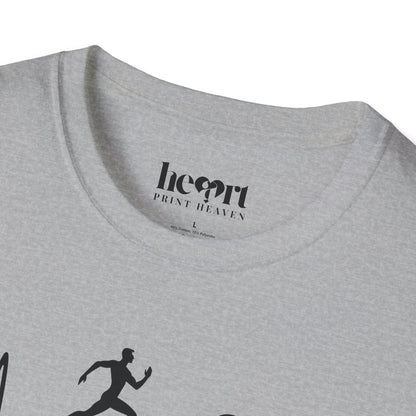 Runner’s Heartbeat T-Shirt – Running Enthusiast Shirt for Marathon & Fitness Lovers
