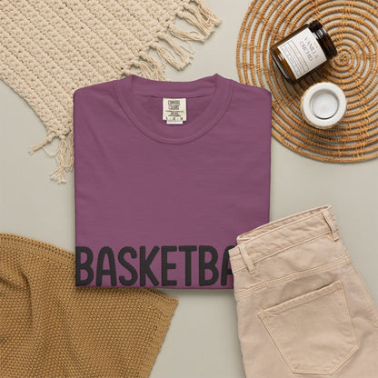 Basketball Mom Faux Embroidery T-Shirt 🏀 | Game Day Sports Mom Tee