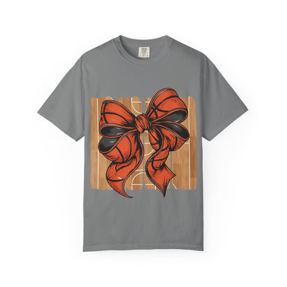 Basketball Bow T-Shirt 🏀 | Team Mom Game Day Tee