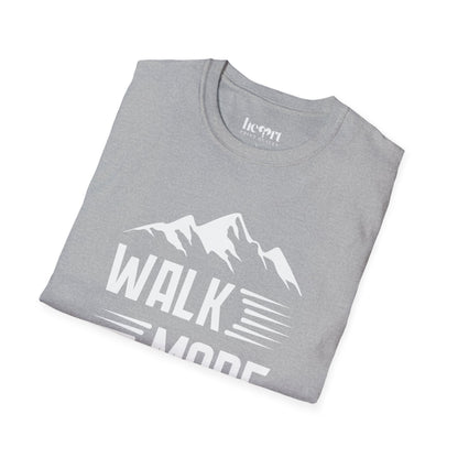 Walk More Worry Less T-Shirt 🚶‍♂️ | Motivational Walking Tee for Fitness & Nature Lovers