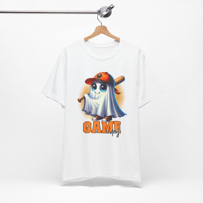 Game Day Cute Baby Ghost Baseball T-shirt