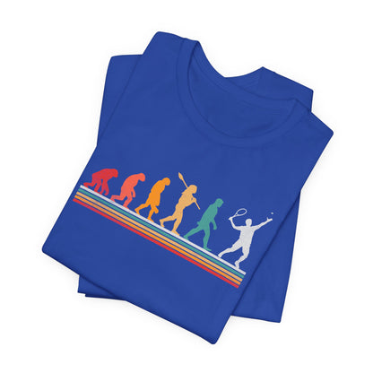 Evolution -Playing-Tennis-T-Shirt