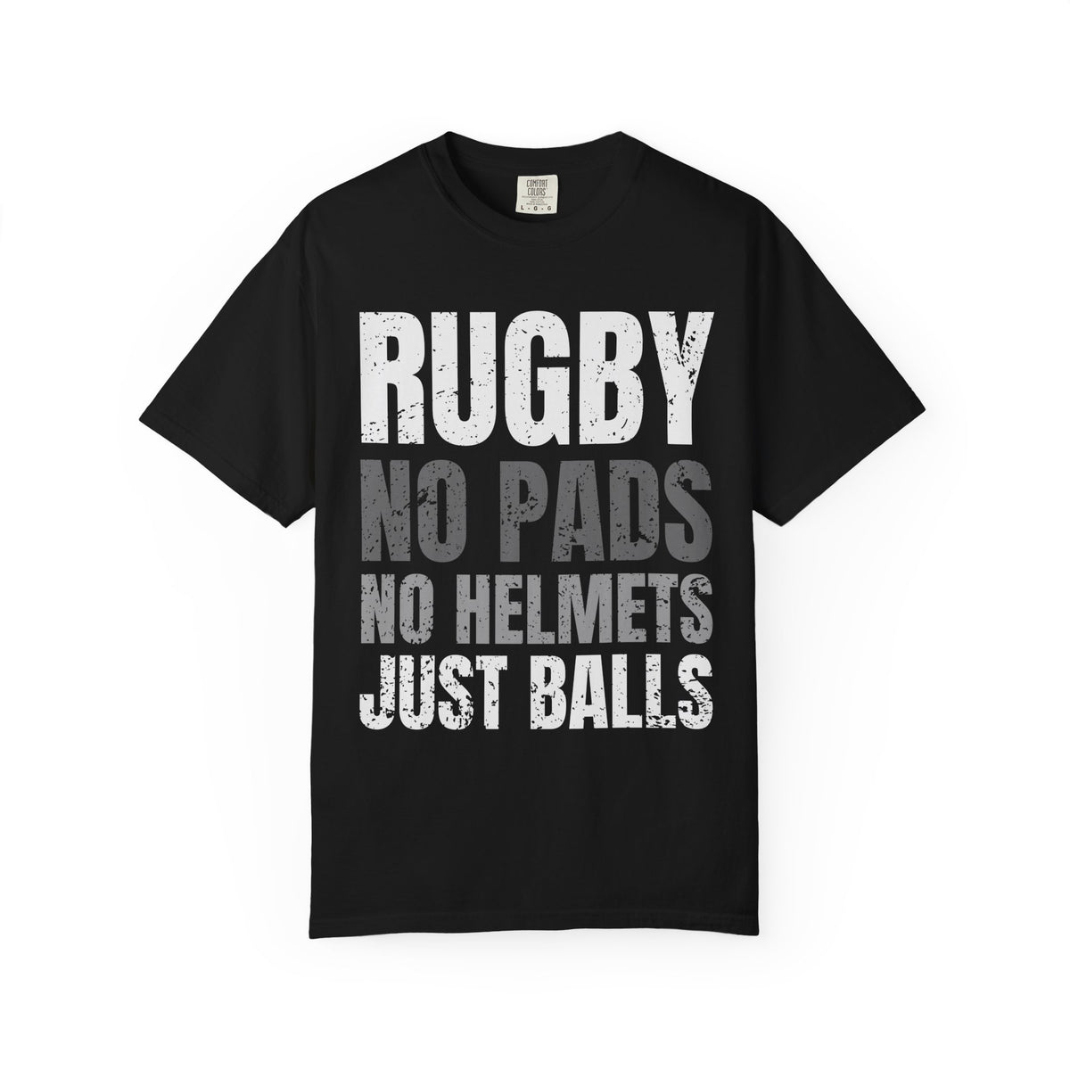 Rugby "No Pads, No Helmets, Just Balls" Funny T-Shirt 🏉 | Bold Rugby Fan Statement Tee